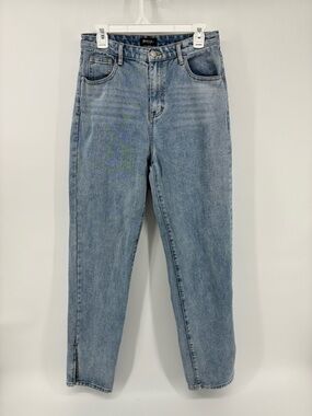 Nasty Gal Light Wash Mom Jeans - Blue